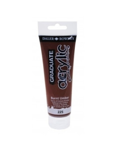 PINTURA ACRILICA DALER ROWNEY GRADUATE 120 ml tubo BURNT UMBER