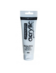 PINTURA ACRILICA DALER ROWNEY GRADUATE 120 ml tubo MIXING BLANCO