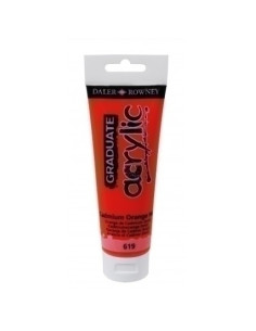 PINTURA ACRILICA DALER ROWNEY GRADUATE 120 ml tubo NARANJA CADMIUM