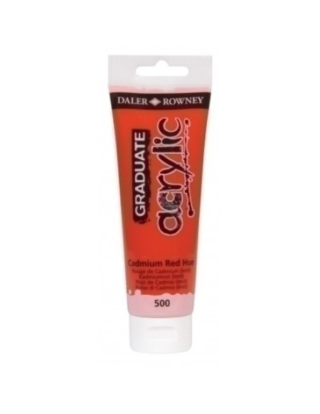 PINTURA ACRILICA DALER ROWNEY GRADUATE 120 ml tubo ROJO CADMIUM