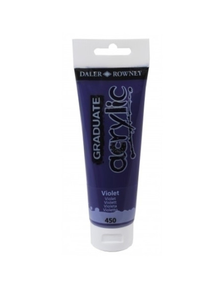 PINTURA ACRILICA DALER ROWNEY GRADUATE 120 ml tubo VIOLETA