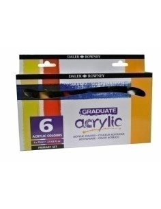 PINTURA ACRILICA DALER ROWNEY GRADUATE 75 ml ESTUCHE DE 6 SURTIDO