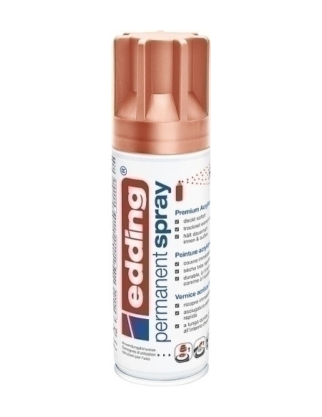 PINTURA ACRILICA EDDING PERMANENT SPRAY 200 ml COBRE PRECIOSO