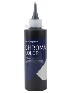 PINTURA ACRILICA LA PAJARITA CHROMA COLOR 20 ml NEGRO DE HUMO CC-32