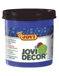 PINTURA LATEX JOVI DECOR  55 ml bote AZUL ULTRAMAR CAJA de 6