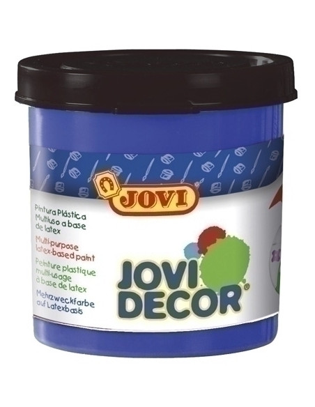 PINTURA LATEX JOVI DECOR  55 ml bote AZUL ULTRAMAR CAJA de 6