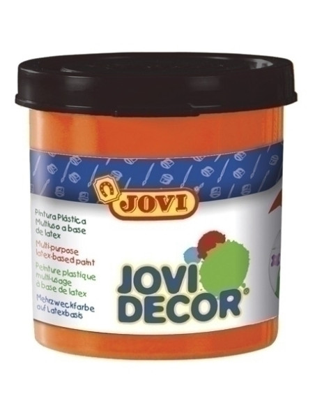 PINTURA LATEX JOVI DECOR  55 ml bote NARANJA CAJA de 6