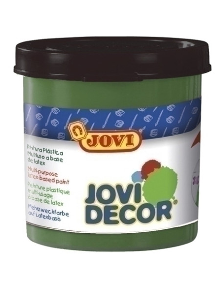 PINTURA LATEX JOVI DECOR  55 ml bote VERDE MEDIO CAJA de 6
