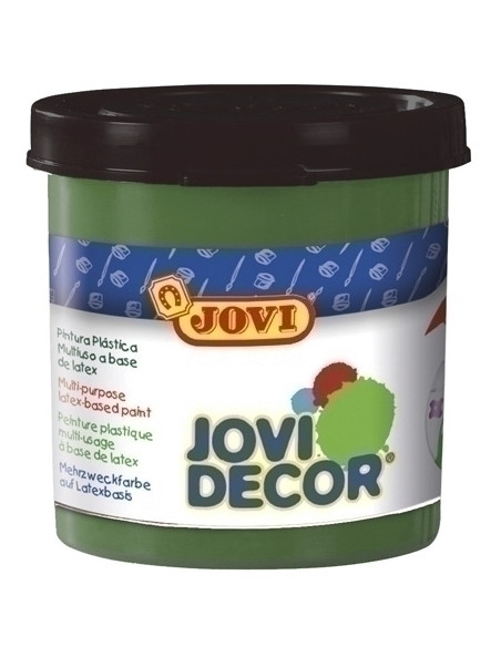 PINTURA LATEX JOVI DECOR  55 ml bote VERDE OSCURO CAJA de 6