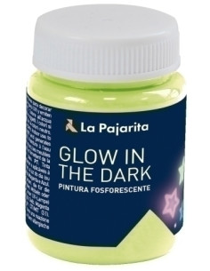 PINTURA LATEX LA PAJARITA FOSFORESCENTE 75 ml bote AMARILLO