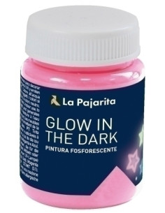 PINTURA LATEX LA PAJARITA FOSFORESCENTE 75 ml bote MAGENTA