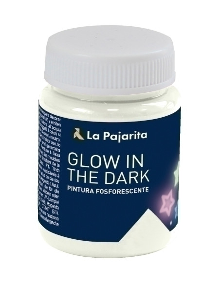 PINTURA LATEX LA PAJARITA FOSFORESCENTE 75 ml bote NEUTRO