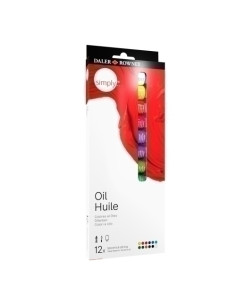PINTURA OLEO DALER ROWNEY SIMPLY OIL 12 ml tubo ESTUCHE DE 12