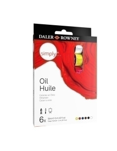 PINTURA OLEO DALER ROWNEY SIMPLY OIL 12 ml tubo ESTUCHE DE 6