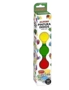 PINTURA de DEDOS ALPINO 40ml ESTUCHE DE 5