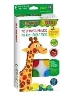 PINTURA de DEDOS ALPINO BABY 40ml ESTUCHE DE 6