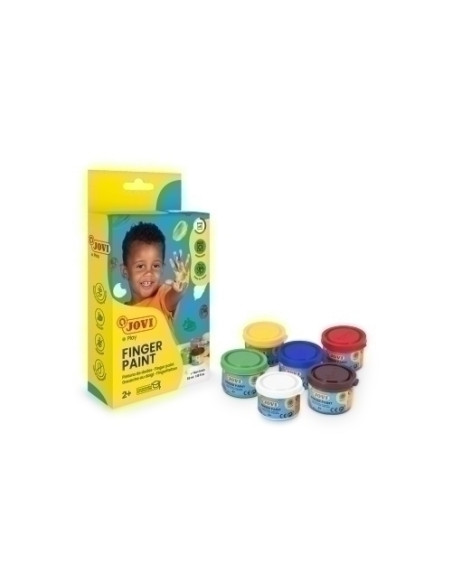 PINTURA de DEDOS JOVI 35 ml bote  ESTUCHE de 6