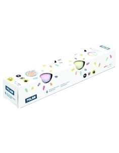 PINTURA de DEDOS MILAN 40 ml COLORES PASTEL CAJA de 6