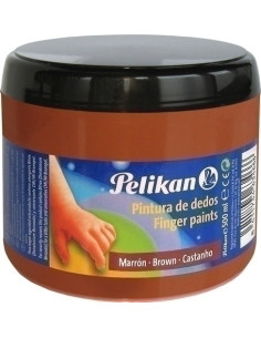 PINTURA de DEDOS PELIKAN 500 ml bote N190 SIENA TOSTADA
