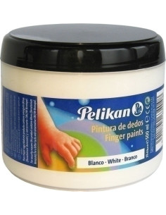 PINTURA de DEDOS PELIKAN 500 ml bote N4 BLANCO
