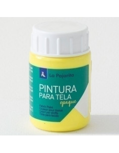 PINTURA para TELA LA PAJARITA 35 ml OPAQUE AMARILLO LIMON TO-02