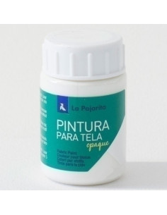 PINTURA para TELA LA PAJARITA 35 ml OPAQUE BLANCO TO-01