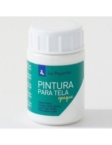 PINTURA para TELA LA PAJARITA 35 ml OPAQUE BLANCO TO-01