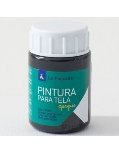 PINTURA para TELA LA PAJARITA 35 ml OPAQUE NEGRO TO-18