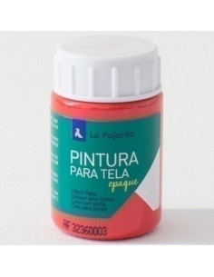 PINTURA para TELA LA PAJARITA 35 ml OPAQUE ROJO TO-06