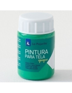PINTURA para TELA LA PAJARITA 35 ml OPAQUE VERDE ESMERALDA TO-14