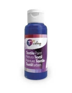 PINTURA para TELA TCOLORS 80 ml botella AZUL ULTRAMAR