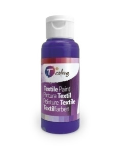 PINTURA para TELA TCOLORS 80 ml botella VIOLETA