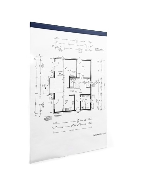 PINZA MAGNETICA DURABLE DURAFIX RAIL 297x17 mm AZUL OSCURO BOLSA de 5