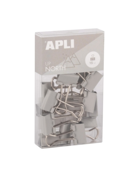 PINZA PALA ABATIBLE APLI UP NORTH GRIS 19 mm CAJA de 15