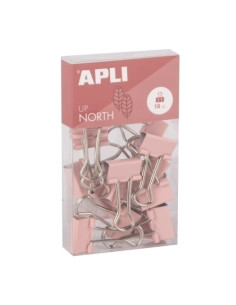 PINZA PALA ABATIBLE APLI UP NORTH ROSA 19 mm CAJA de 15