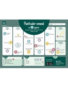 PLANIFICADOR GRAFOPLAS PERPETUO SEMANAL A3 SV VERDE