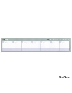 PLANIFICADOR MIQUELRIUS TO-DO PERPETUO 77x3375 SEMANAL HORIZONTAL