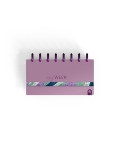 PLANNING SEMANAL & CHECK LIST CARCHIVO INGENIOX MY WEEK NO FECHADO tapa PP con GOMA 105x210 BURDEOS