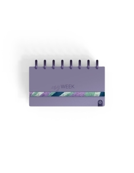 PLANNING SEMANAL & CHECK LIST CARCHIVO INGENIOX MY WEEK NO FECHADO tapa PP con GOMA 105x210 MALVA