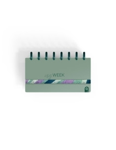 PLANNING SEMANAL & CHECK LIST CARCHIVO INGENIOX MY WEEK NO FECHADO tapa PP con GOMA 105x210 VERDE
