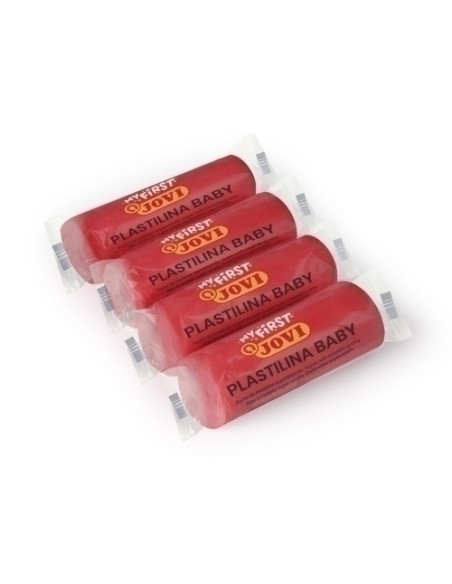 PLASTILINA JOVI BABY MY FIRST 38 gr ROJO CAJA DE 18