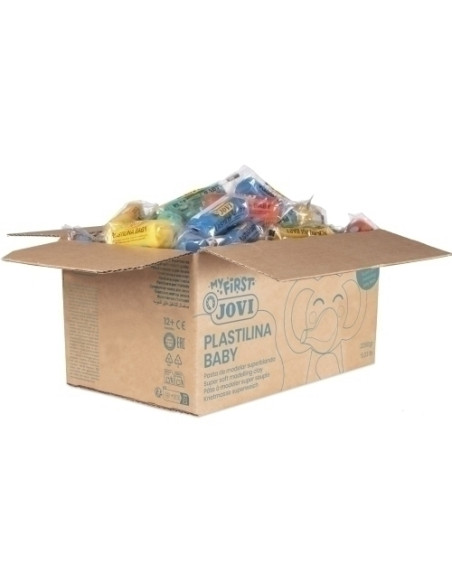 PLASTILINA JOVI BABY MY FIRST 38 gr SCHOOLPACK CAJA DE 60