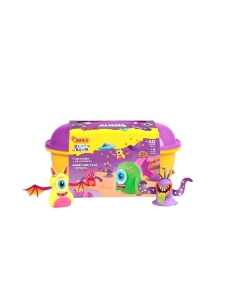 PLASTILINA JOVI PLAY&FUN COFRE ALIENS