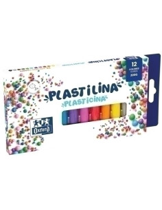 PLASTILINA OXFORD BARRA 15 gr ESTUCHE DE 12