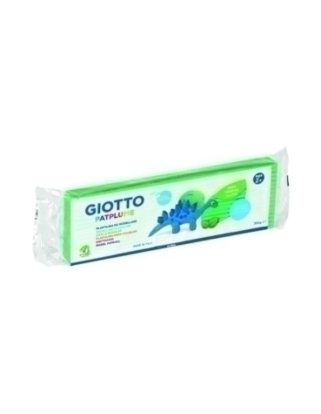PLASTILINA PATPLUME 350GR CAJA 12 PASTILLAS VERDE OSCURO