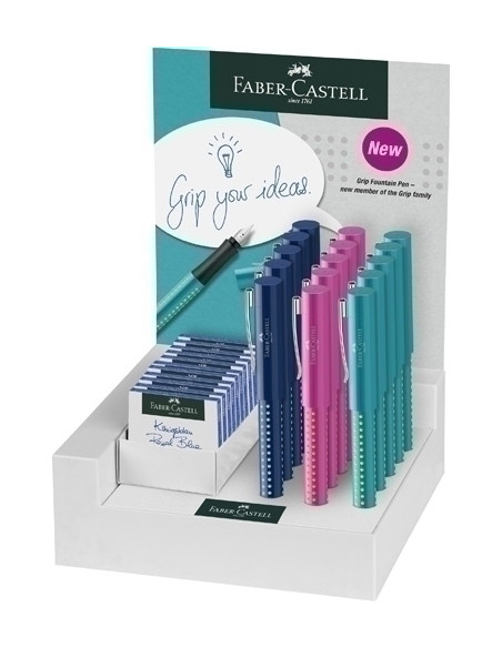 PLUMA FABER-CASTELL GRIP 2010 9F6M EXPOSITOR DE 15