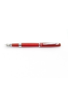 PLUMA INOXCROM PRIME METALICO LACADO ROJO