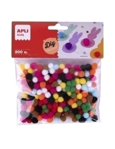 POM POM APLI MINI SURTIDOS BOLSA de 200