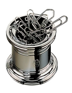 PORTACLIPS CASCO MAGNETICO M-657 CLASICO CROMO BRILLANTE