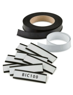PORTAETIQUETAS MAGNETICO FAIBO 40 mm 10 TIRAS